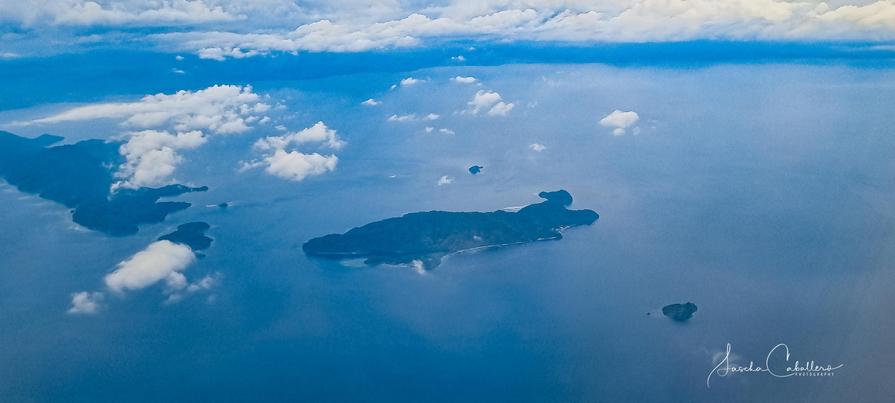 Insel Salibay beim Anflug