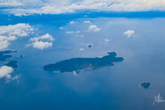 Insel Salibay beim Anflug